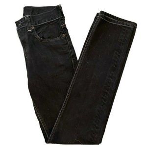 Levis Womens 511 Slim Skinny Jeans Black 5 Pocket